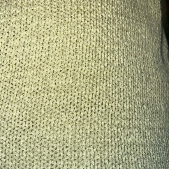 Sigrid Olsen Sport Women's Long Sleeve V Neck Waffle Knit Sweater Green Size M - Picture 5 of 8